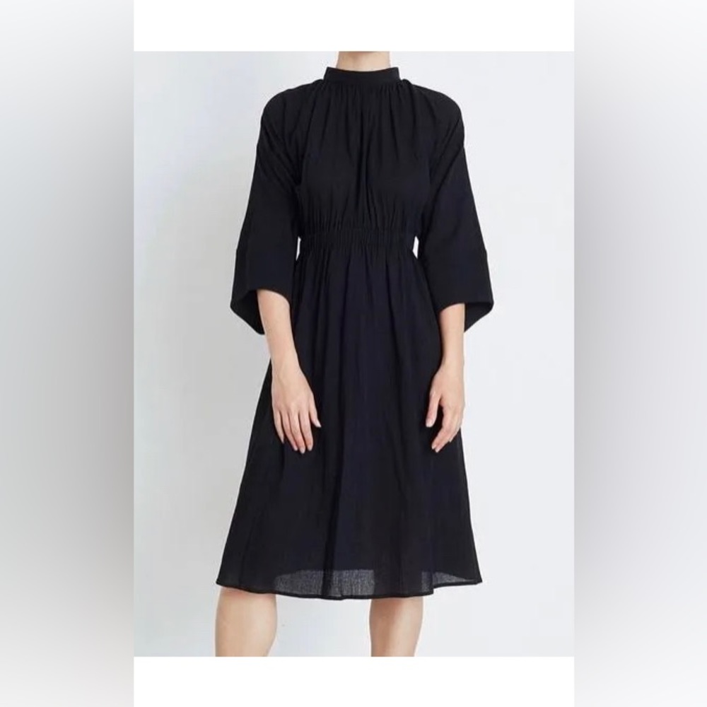 Apiece Apart Black Cut Out Aurora Dress